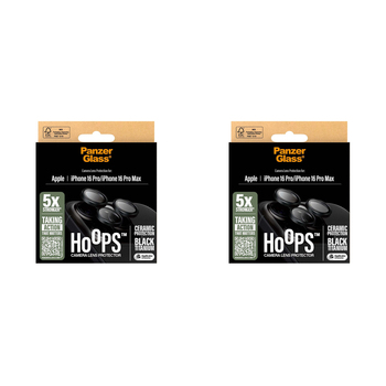 2PK PanzerGlass Ceramic Hoops Lens Protector For iPhone 16 Pro Max