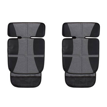 2PK Childcare Non-Slip Water Resistant Car Seat Protector and Organiser Grey