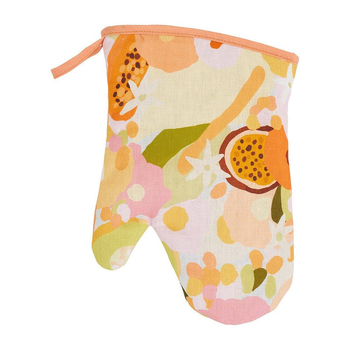 Annabel Trends Linen Single Oven Mitt 18x26cm - Tutti Fruitti