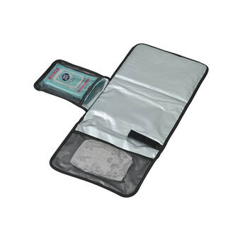 Childcare Compactable Water-Resistant Travel Change Mat Black
