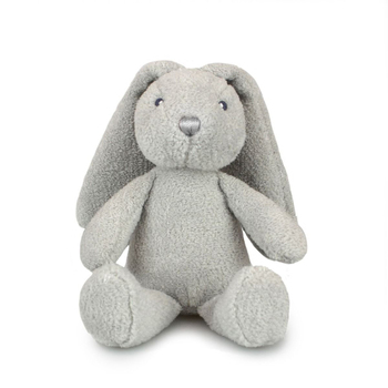 Frankie & Friends 20cm Bunny Rattle Plush Animal Toy Grey