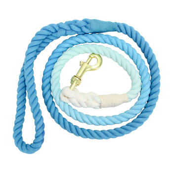 Annabel Trends Hot Dog Durable Cotton Rope Lead 1.3m Blue Skies