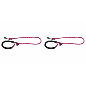 2PK Annabel Trends Sturdy Easy Snap & Stay Secure Dog Leash Fuschia