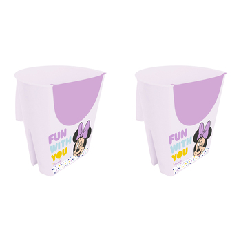 2PK Minnie Mouse Plastic Shampoo Rinser w/ Handle - Purple