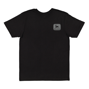 John Deere Mens/Unisex Size M "Nothing Runs Like A Deere" Tee T-Shirt Black 