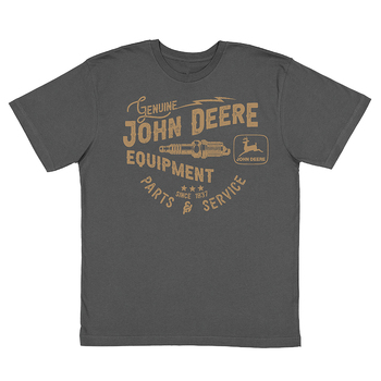 John Deere Equipment Graphic T-Shirt Slate Grey Medium