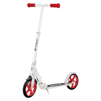 Razor A5 Lux Kick Scooter Silver/ Red Kids Ride On Toy 8y+