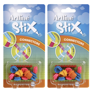 2x 18pc Artline Stix Connectors Assorted