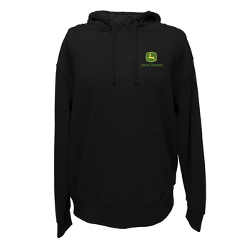 John Deere Men/Unisex Size S Logo Graphic Hoodie Black 