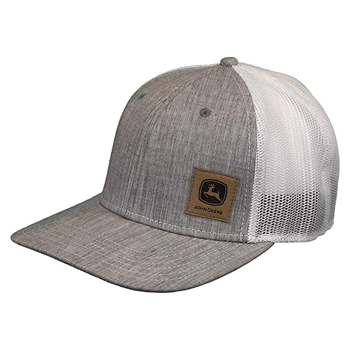 John Deere LP73374-JD Twill/Mesh Cap/Hat Grey/Sueded Logo