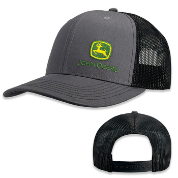 John Deere Moline 112 Themed Mens Hat/Cap Charcoal/Black