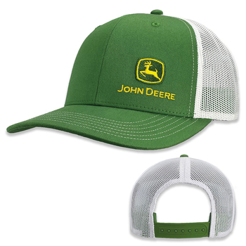 John Deere Moline 112 Themed Mens Hat/Cap Green/White