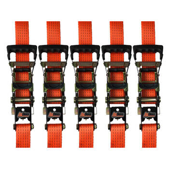 AgBoss Heavy Duty Ratchet Tie Down WLC 2500kg 93x50mm Orange