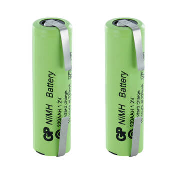 2PK 1300MAH 1.2V SHORT AA & TAGS