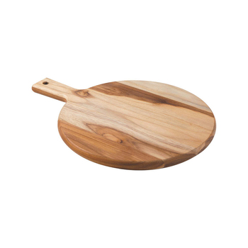 Tramontina 40x30cm Teak Wood Cutting/Chopping Board Round w/ Handle