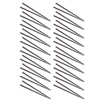 20PK D.Line Lacquered Wooden Chopstick Food Noodles Utensil - Black