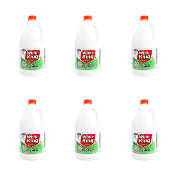 6PK White King 2L Premium Bleach Pine Home Cleaning Liquid