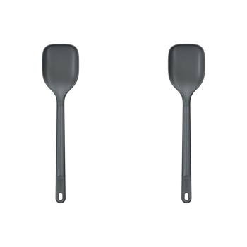 2PK Zyliss Spoon Nylon/Silicone Cooking Utensil 31.5cm Large - Grey