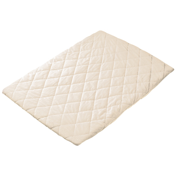 Playette Quilted 105cm Fitted Padded Sheet For Travel Cot - Cream