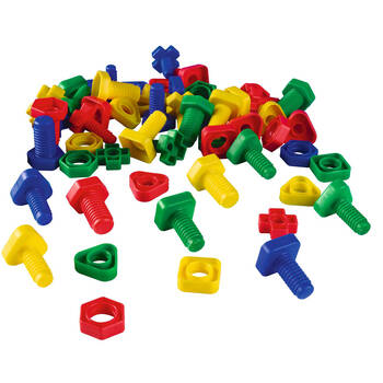 64pc Educo Nuts & Bolts Set Educational Tool Building Toy Kids/Children - 3y+