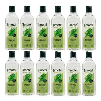 12PK Timotei Pure Purifying Shampoo 300ml Green Tea Extract Hair Nourishing