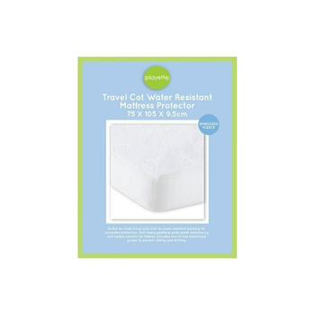 Playette Travel Cot 70x100cm Water Resistant Sheep Pad White