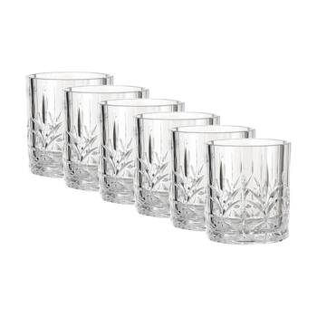 6PK SS Collective Clear Acrylic Crystal Cut Tumbler Drinkware 335ml