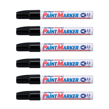 12PK Artline 400 Permanent Paint Marker 2.3mm Bullet Nib - Black