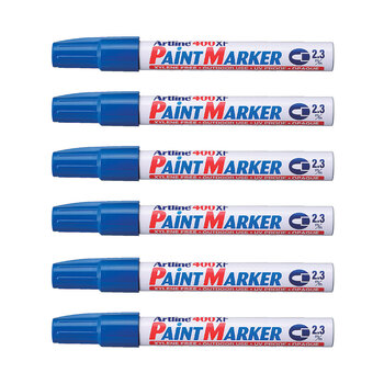 12PK Artline 400 Permanent Paint Marker 2.3mm Bullet Nib - Blue