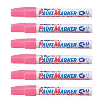 12PK Artline 400 Permanent Paint Marker 2.3mm Bullet Nib - Pink