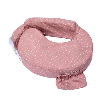 My Brest Friend Original Breastfeeding Pillow Wraparound Dusty Rose Geo