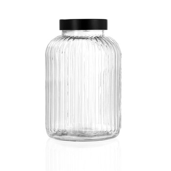 Lemon and Lime Brooklyn 5L/26cm Glass Jar w/ Lid - Clear