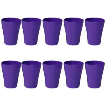 10PK Homeleisure Drinking Cup 250ml Assorted Col Kitchen Cooking  Serveware