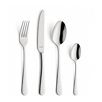24pc Amefa Austin Mirror Stainless Steel Cutlery Set - Silver
