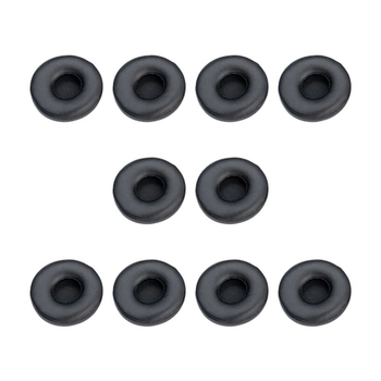 10pc Jabra Engage 65/75 Stereo Headset Leatherette Ear Cushions Black
