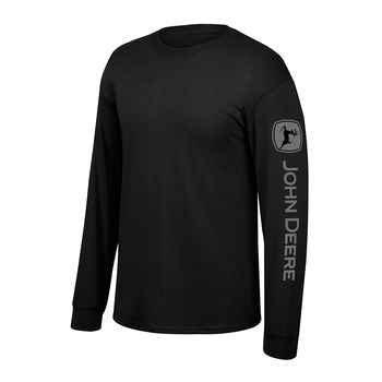 John Deere Mens/Unisex Size S Long Sleeve Tee T-Shirt Black 