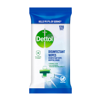 120PK Dettol Anti-bacterial Surface Wipes