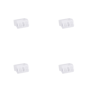 4PK Homeleisure Plastic Bathroom/Shower Caddy White 