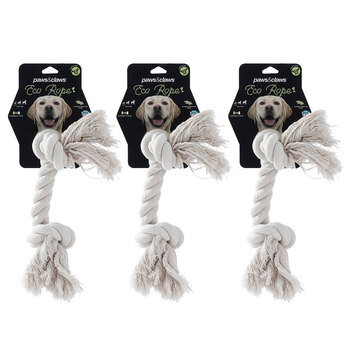 3PK Paws & Claws 30cm Eco Braided Rope