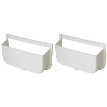 2PK Homeleisure Plastic Lid & Pantry Tidy Holder White 