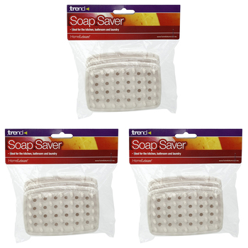 3PK Homeleisure Plastic Bathroom/Shower Caddy White 