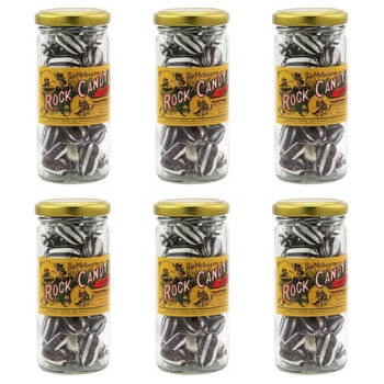 6PK Melbourne Humbugs Rock Candy Sweet Confectionery Lollies 170g Handmade