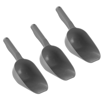 3PK Paws & Claws Pet/Dog/Cat 8x23.5cm Food Scoop - Grey