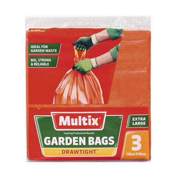 3pc Multix Garden Bags Drawtight Extra Large 120 x 80cm