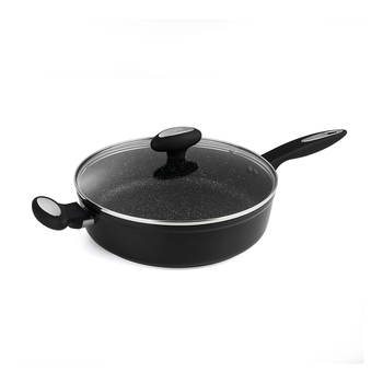 Zyliss Ultimate Forged 28cm Non-Stick Saute Pan w/ Lid Cover - Black