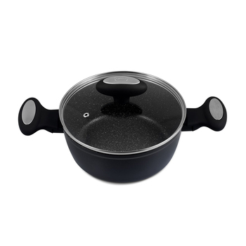 Zyliss Ultimate Forged 20cm/2L Non-Stick Stock Pot w/ Lid Cover - Black
