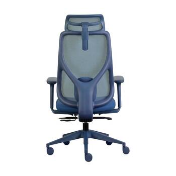 Mondo Scout Chair Ergonomic Office Work W/ Mesh Back & Lumbar Support Navy