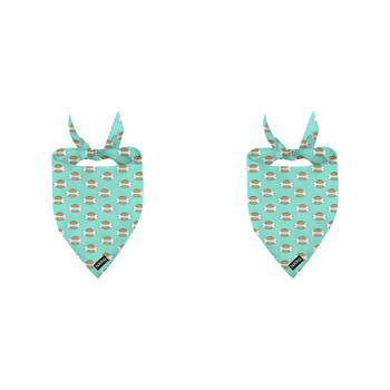 2PK Annabel Trends Hot Dog Cooling Dog Bandana Accessory Bone Burger