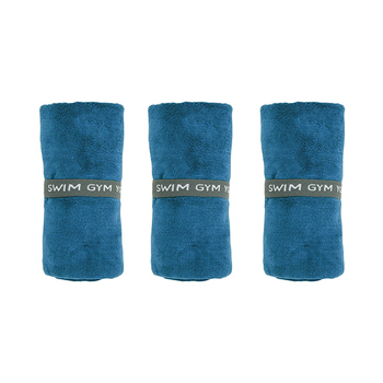 3PK Annabel Trends Sports Towel Absorbent 73.5x34.5cm - Petrol