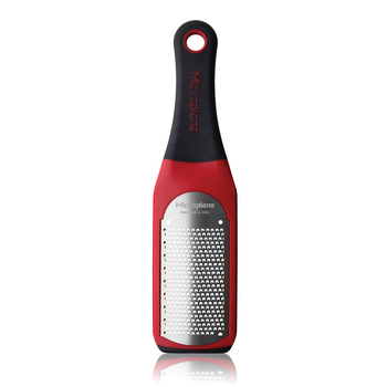 Microplane Artisan Fine Grater Stainless Steel Lime Zester - Red